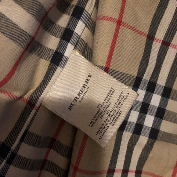 Burberry Women Trench Coat Jacket size 4 small blk - Picture 15 of 16